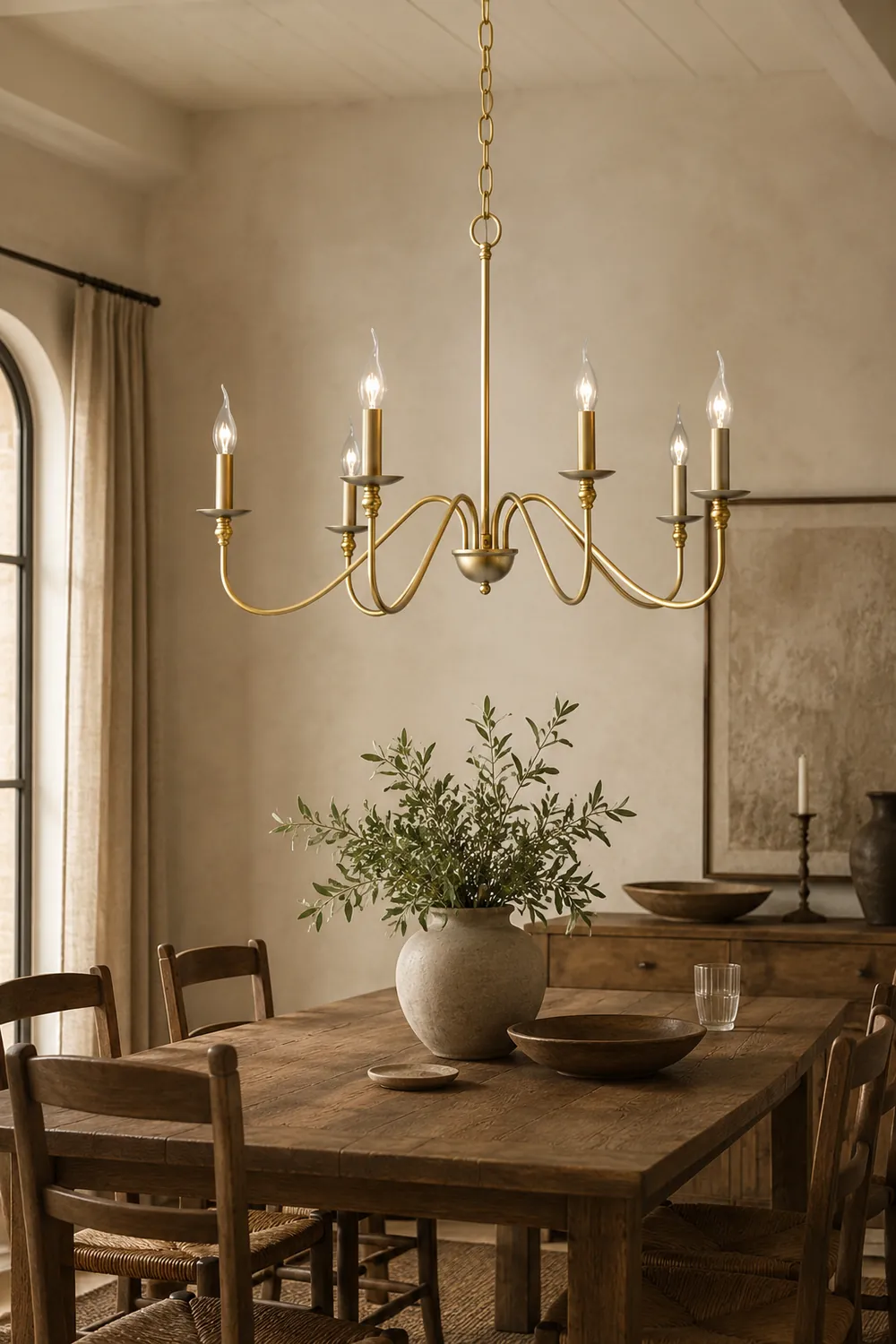 Timeless Gold Candle Chandelier - Lumpaz