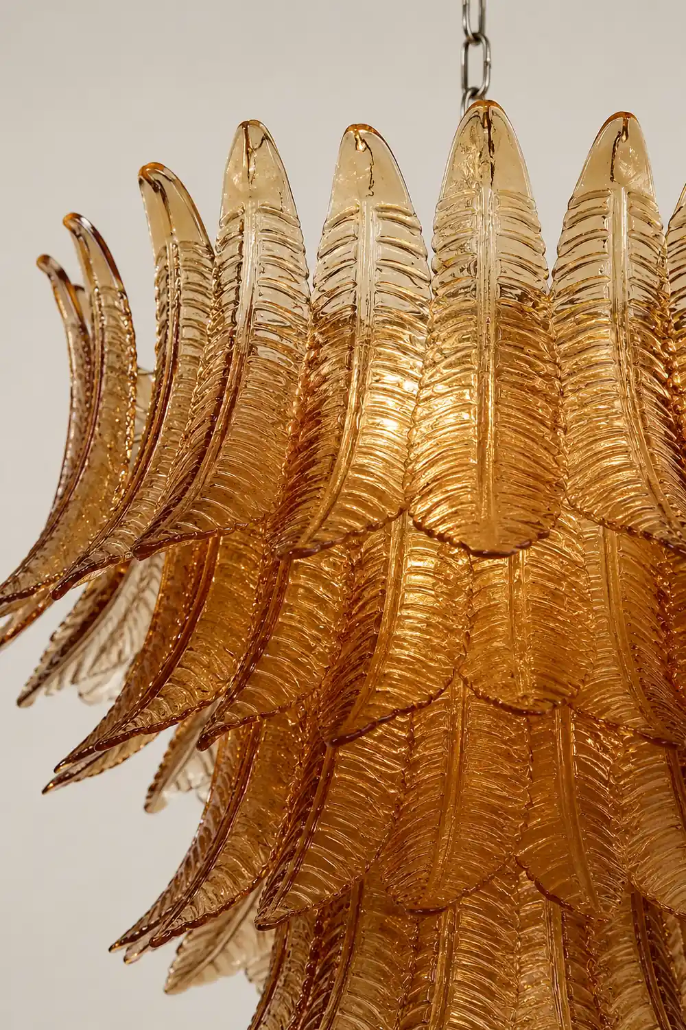 Amber Leaf Cascade Chandelier - Lumpaz