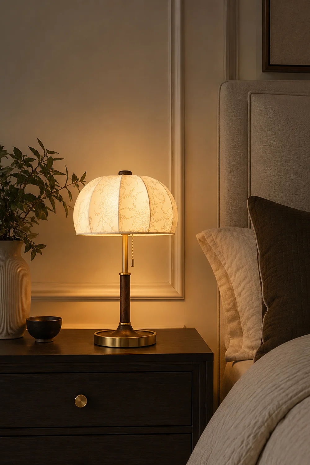 Orchid Fabric Table Lamp - Lumpaz