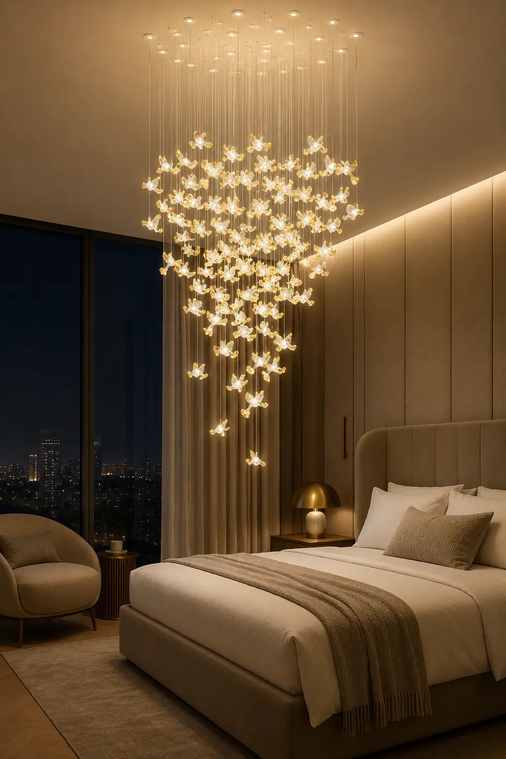 Frosted Petals Frozen Chandelier - Lumpaz