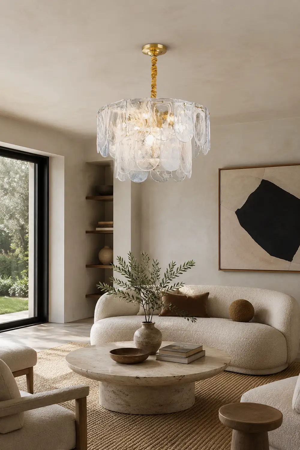 Nason Brass Chandelier - Lumpaz