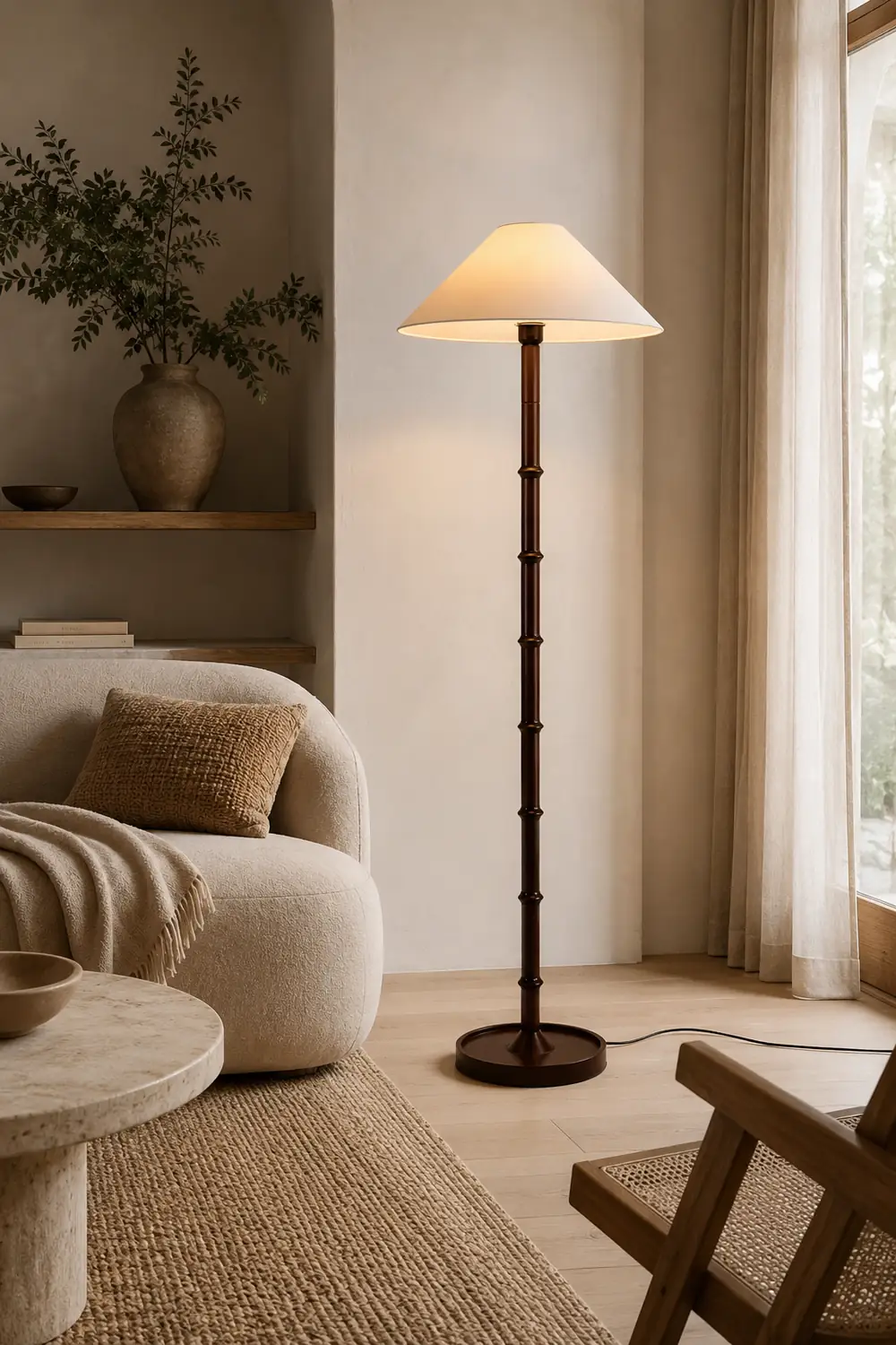 Bamboo Knot Floor Lamp - Lumpaz