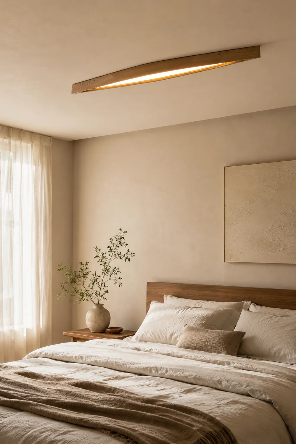 Horizon Linear Wood Ceiling Lamp - Lumpaz