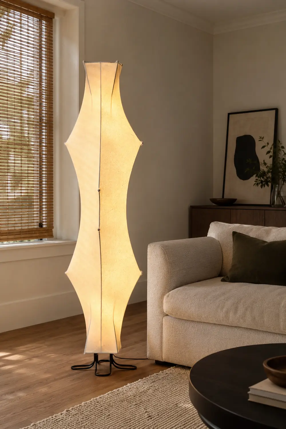 Twist Silk Floor Lamp - Lumpaz