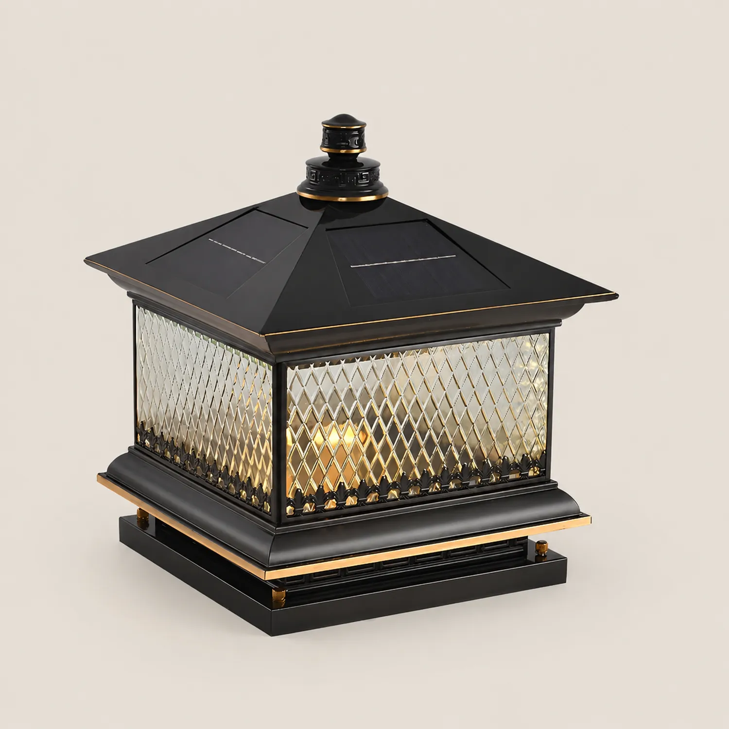 Diamond Solar Post Outdoor Light - Lumpaz