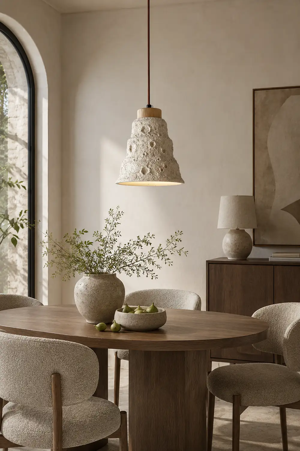 Stone Bell Pendant Light - Lumpaz