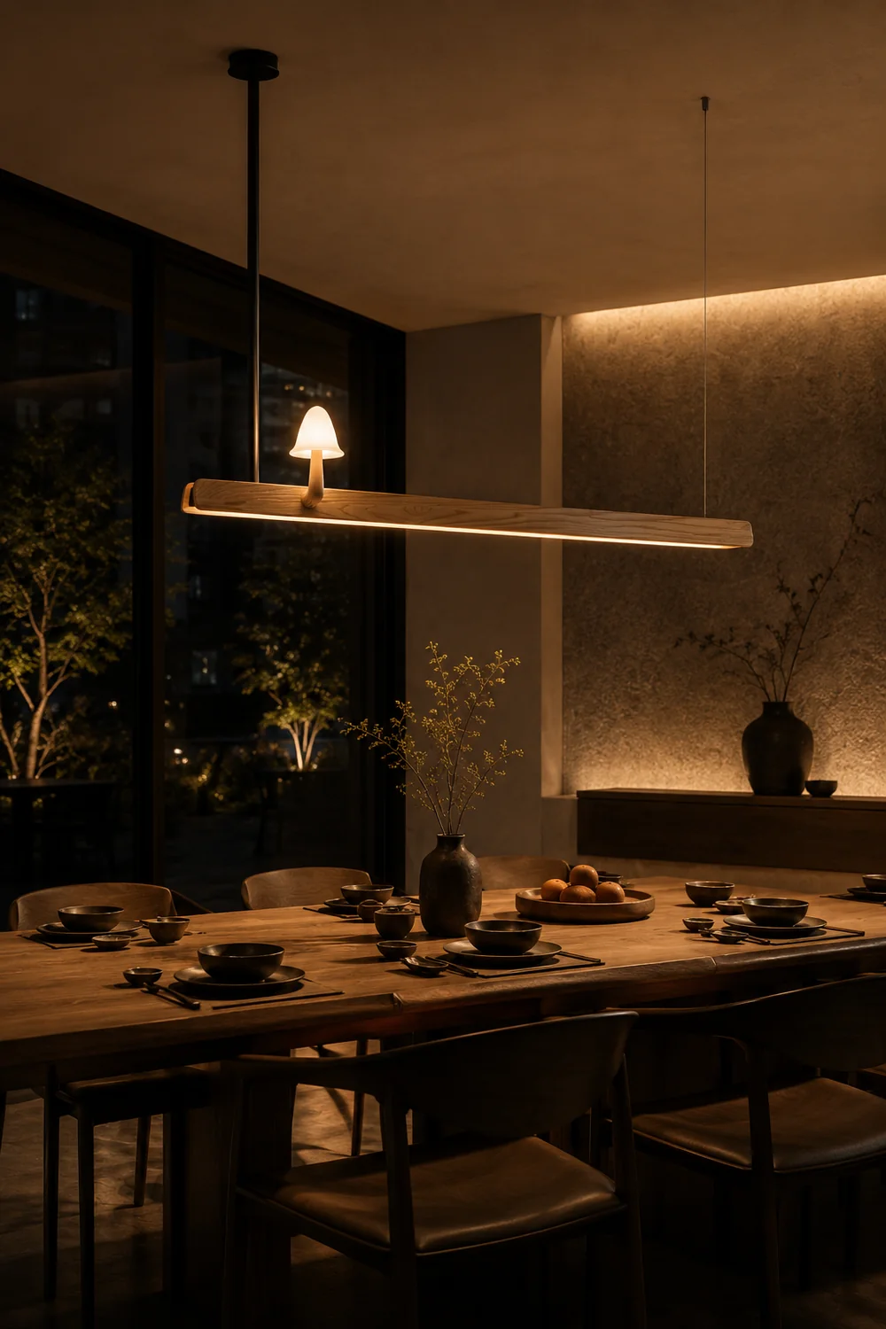 Mushroom Beam Chandelier - Lumpaz