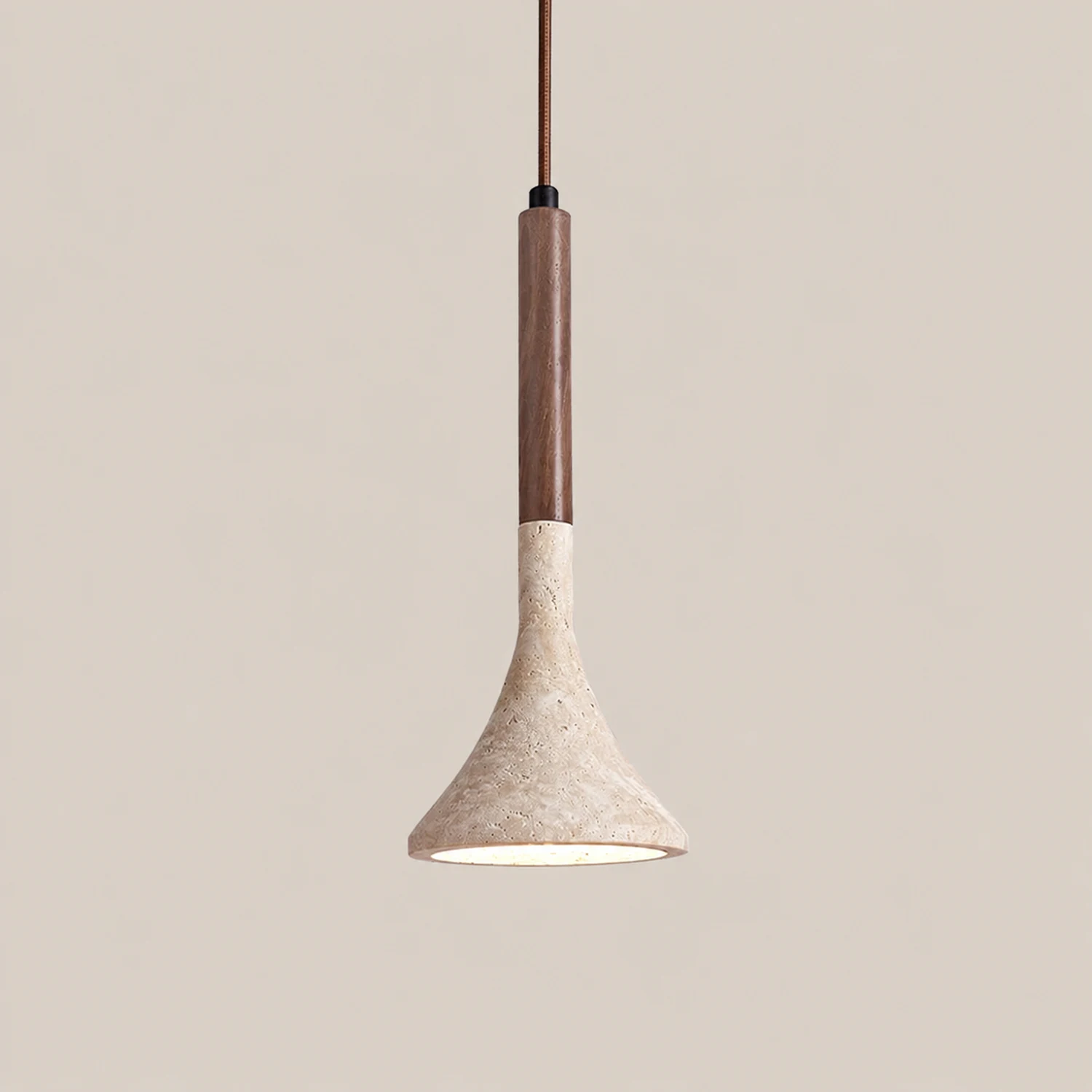 Aplomb Travertine Pendant Lamp - Lumpaz