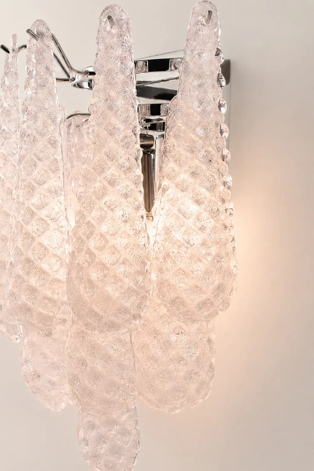 Pink Waffle Wall Sconce - Lumpaz