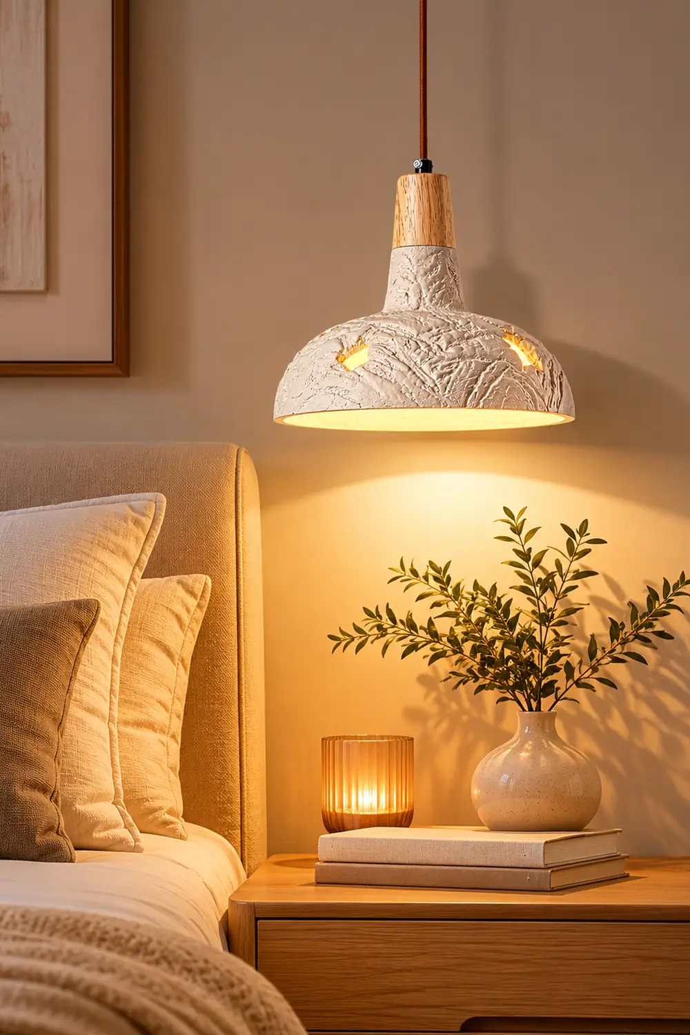 Cement Carve Pendant Lamp - Lumpaz
