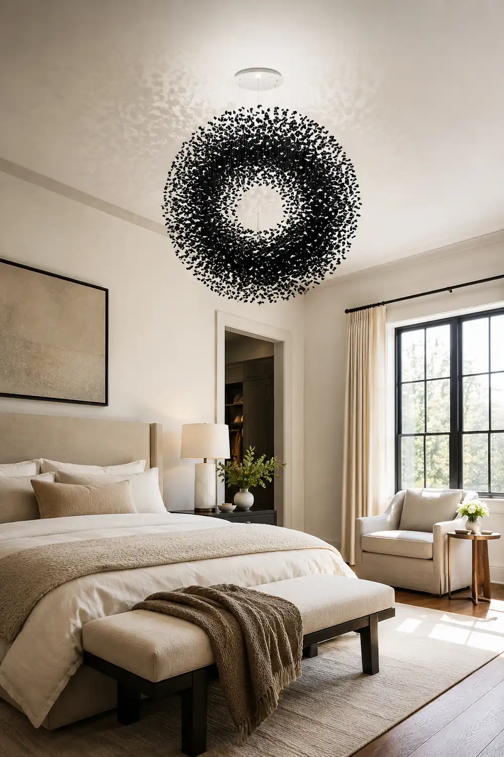 Charcoal Shape O Chandelier - Lumpaz