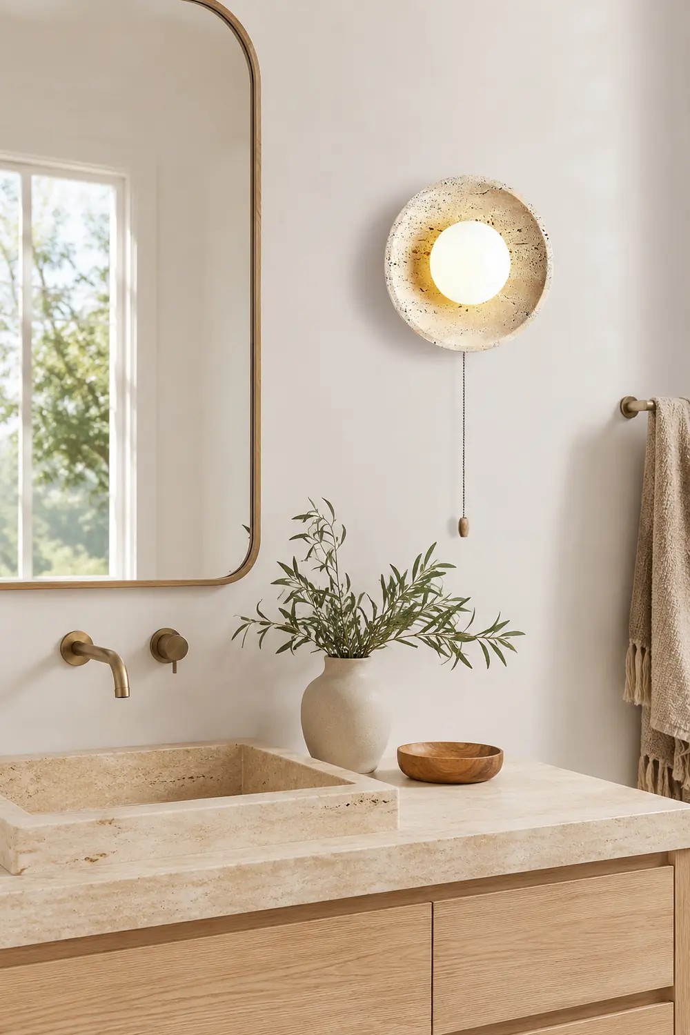 Stone Lunar Eclipse Wall Light - Lumpaz