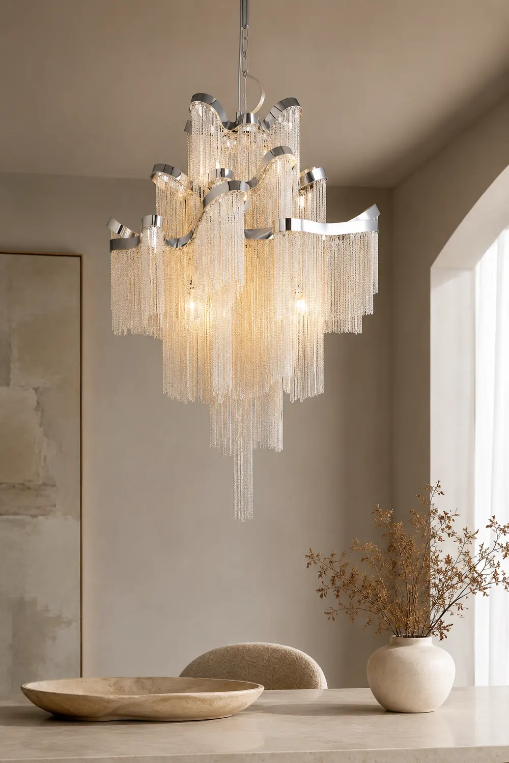 Fringe Chandelier - Lumpaz