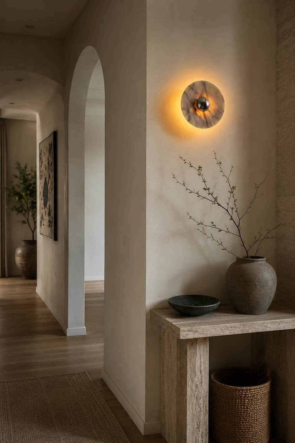 Messier Marble Rechargeable Wall Lamp - Lumpaz