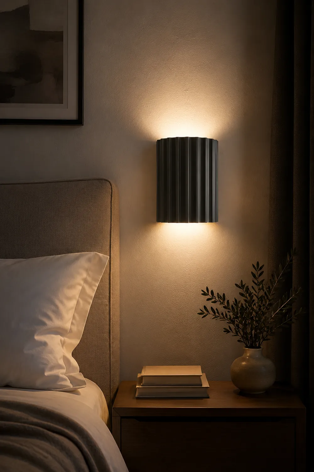 Resin Ribbed Wall Lamp - Lumpaz