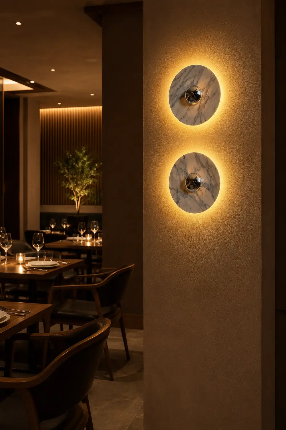 Messier Marble Rechargeable Wall Lamp - Lumpaz