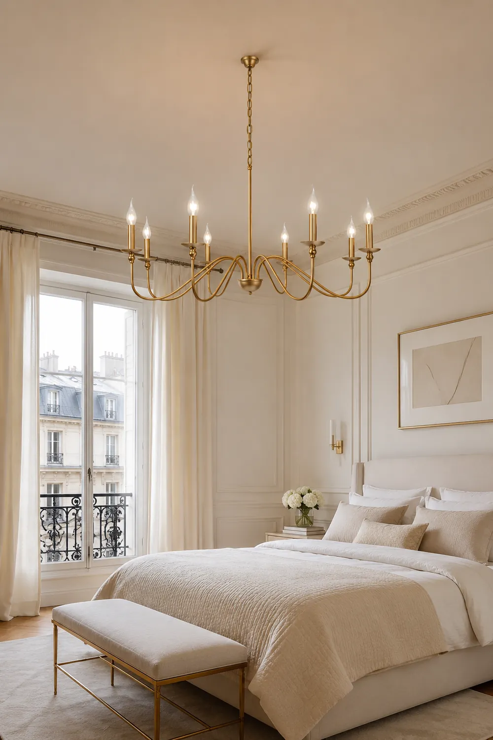 Timeless Gold Candle Chandelier - Lumpaz