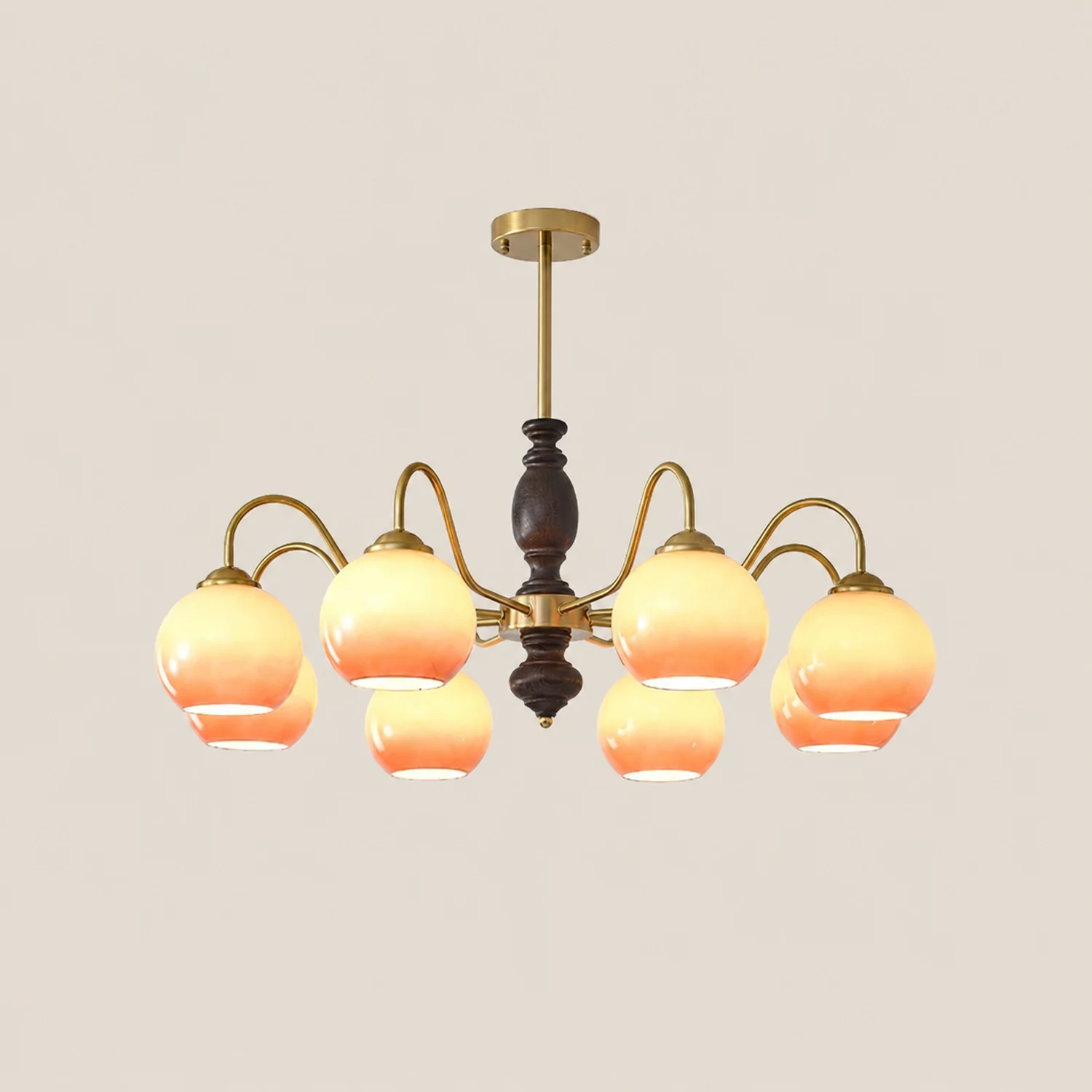 Caramel Orb Chandelier - Lumpaz