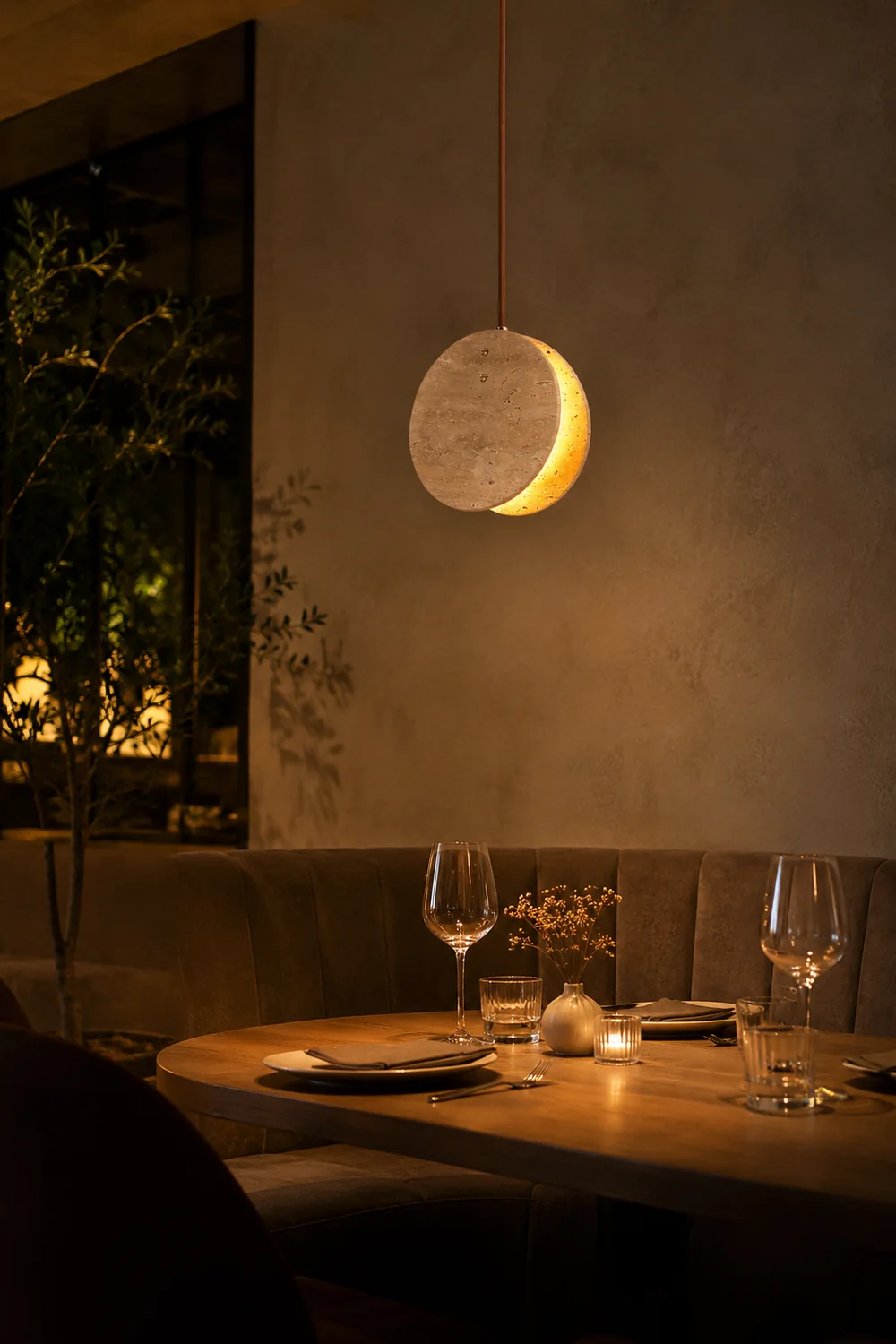 Solstice Stone Pendant Light - Lumpaz