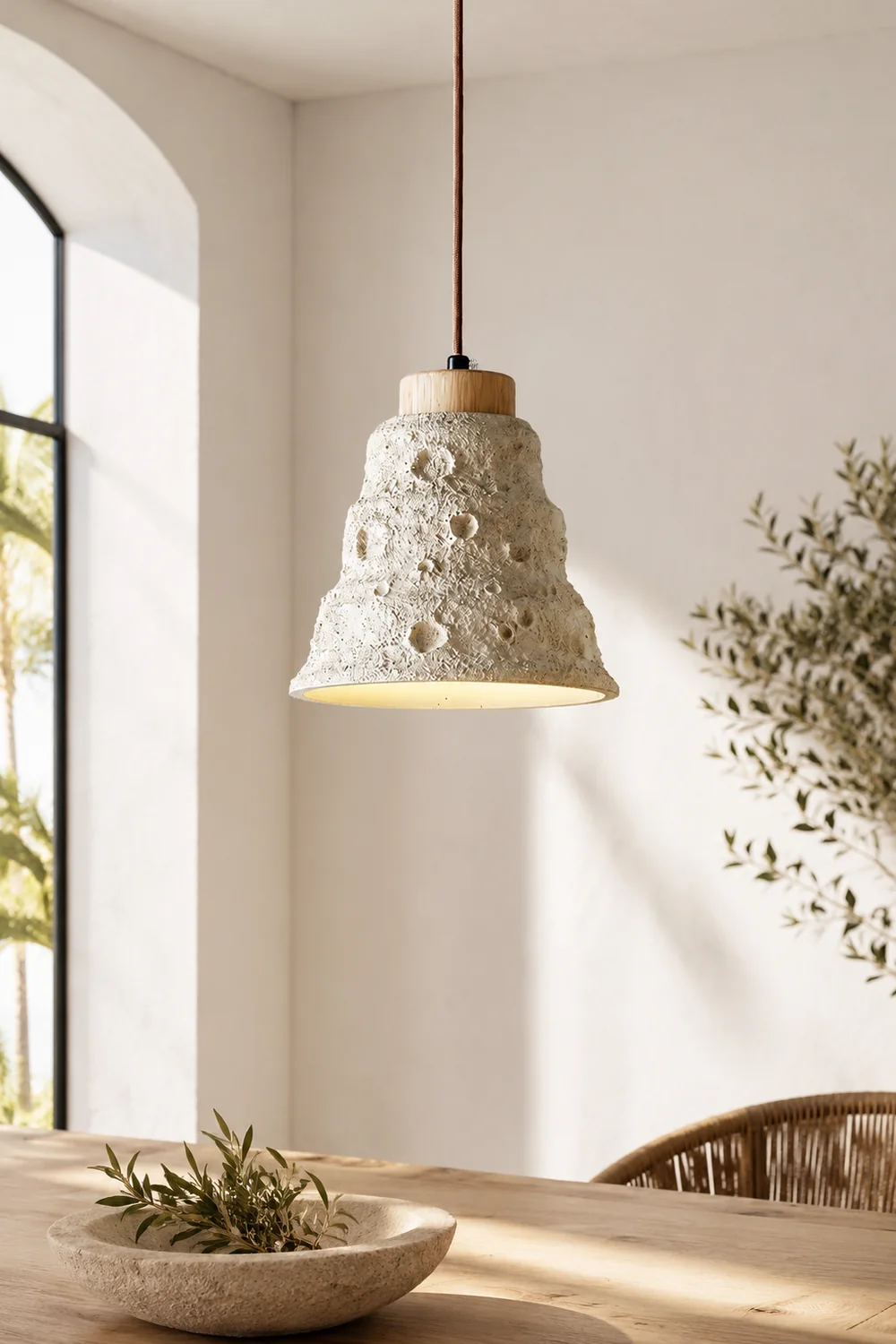 Stone Bell Pendant Light - Lumpaz