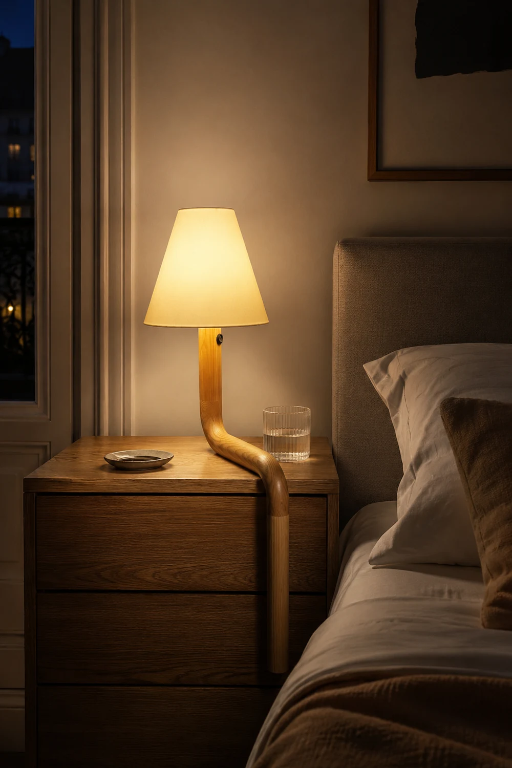 Bend Wood Table Lamp - Lumpaz