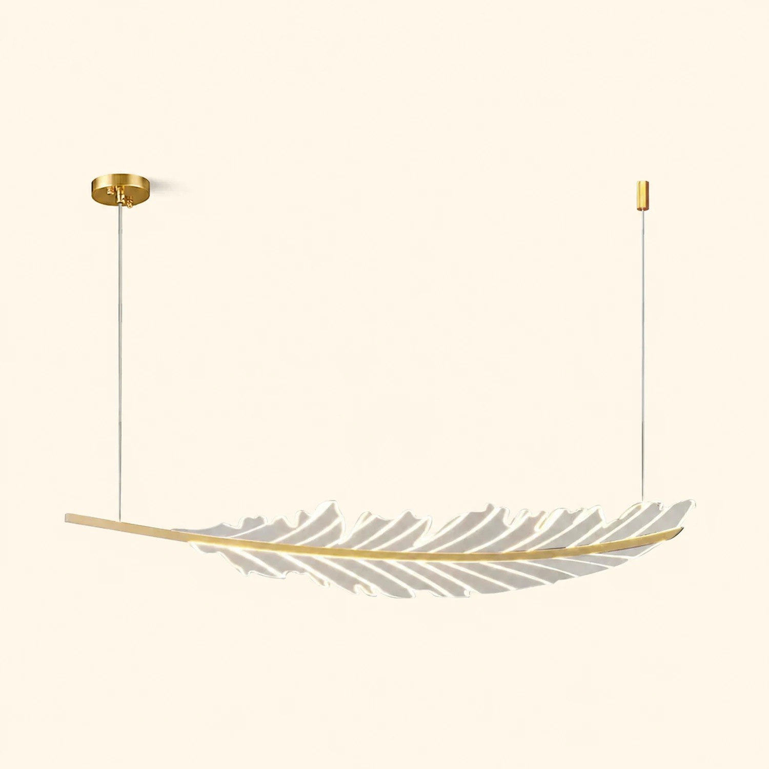 Modern Leaf Shaped Chandelier - Lumpaz