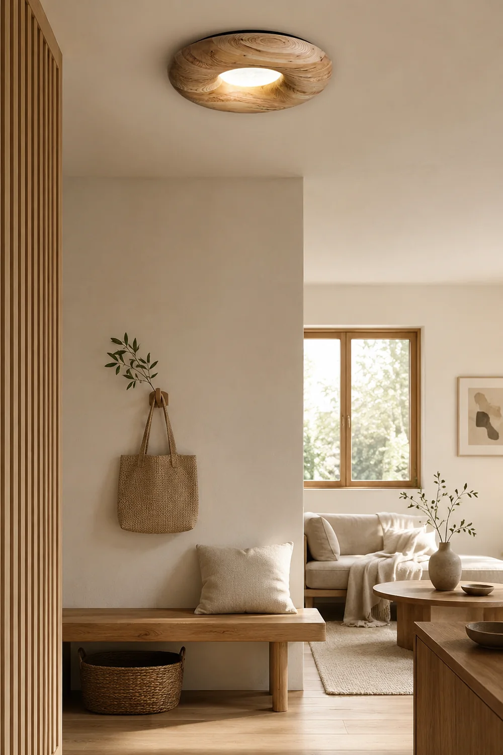 Donut Wood Ceiling Light - Lumpaz