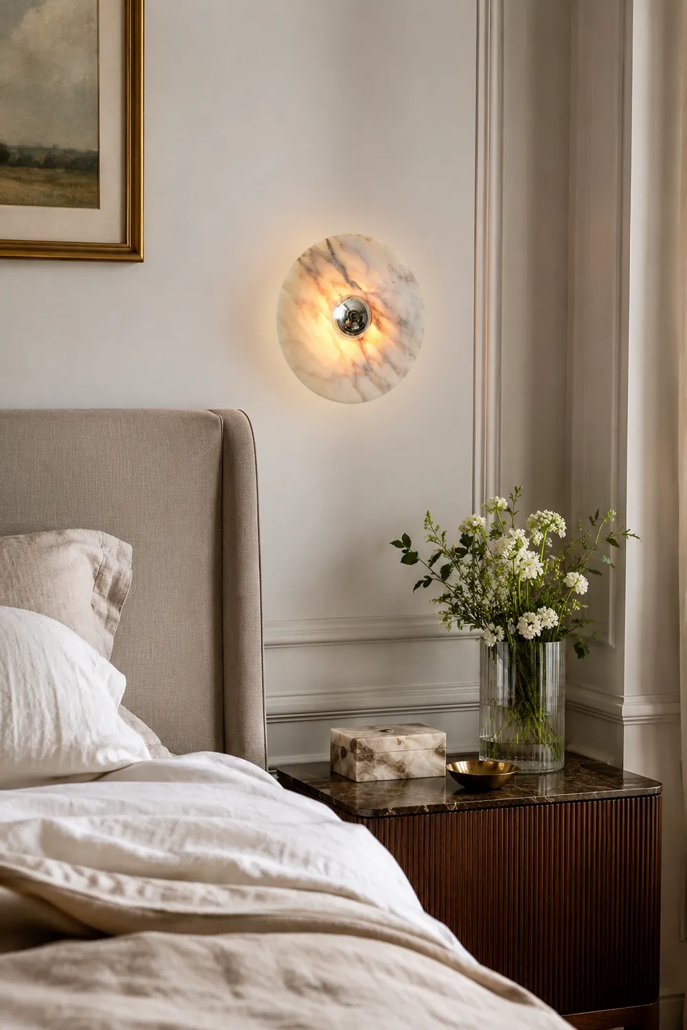 Messier Marble Rechargeable Wall Lamp - Lumpaz