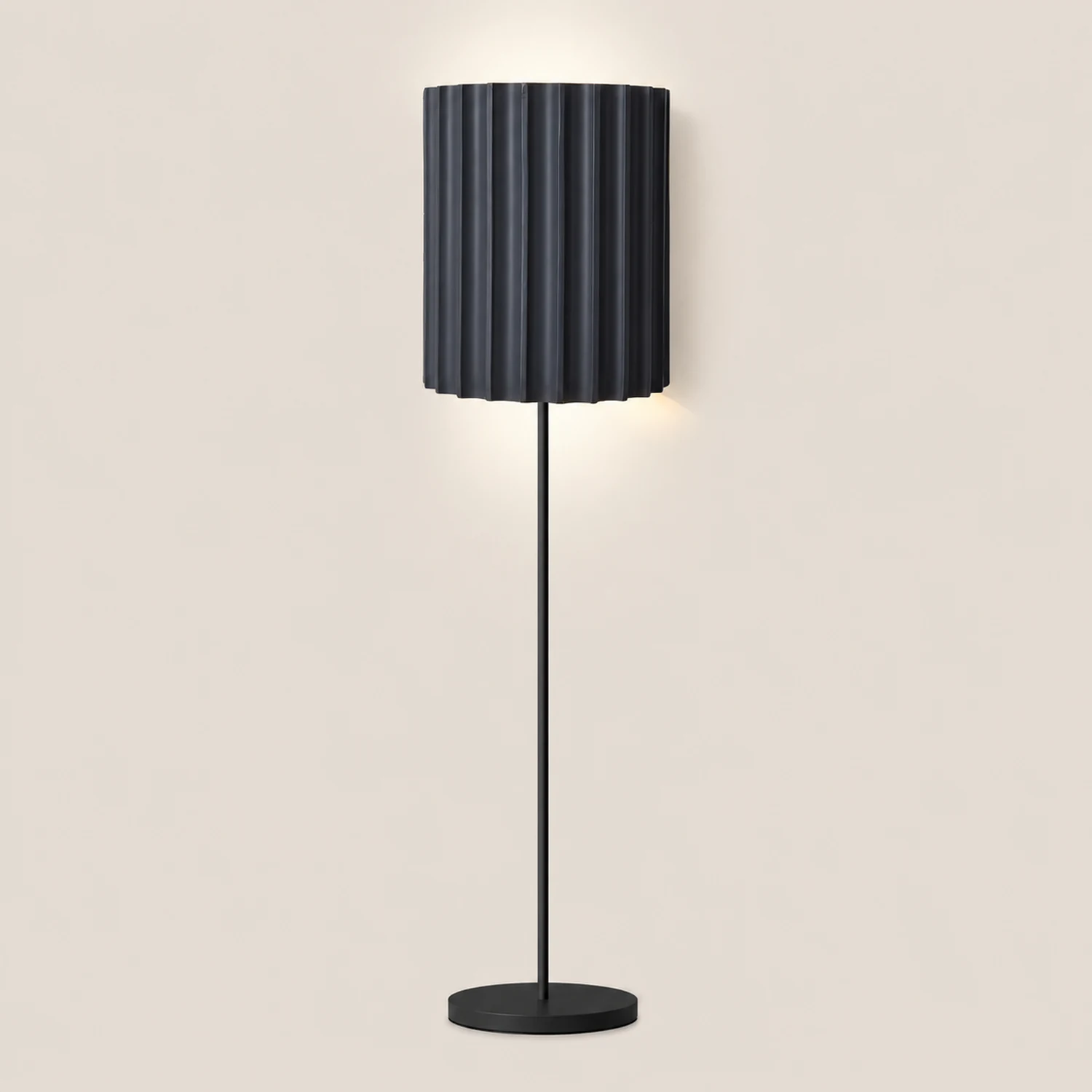 Fluted Resin Plug In Wall Lamp - Lumpaz