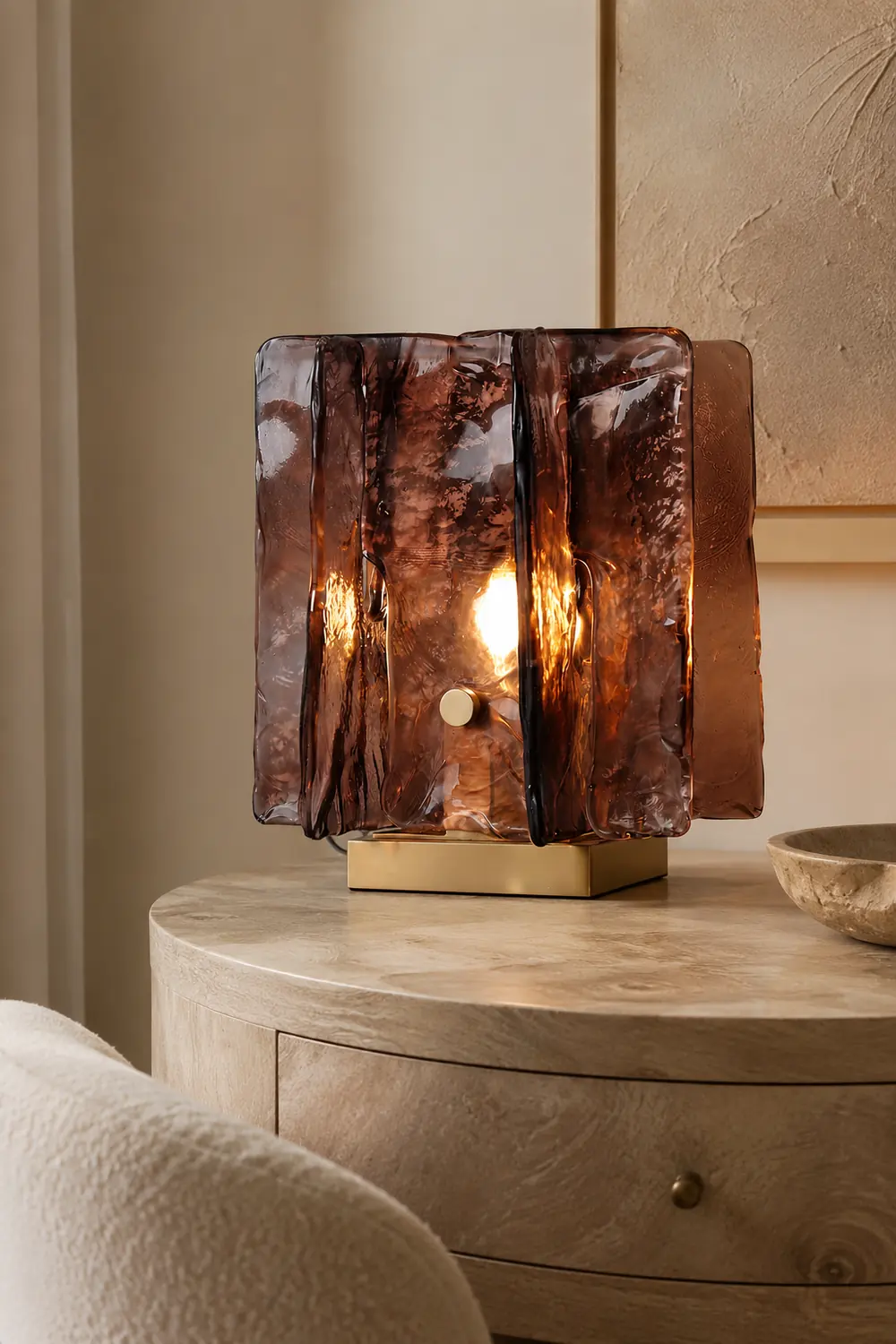 Amber Building Block Table Lamp - Lumpaz