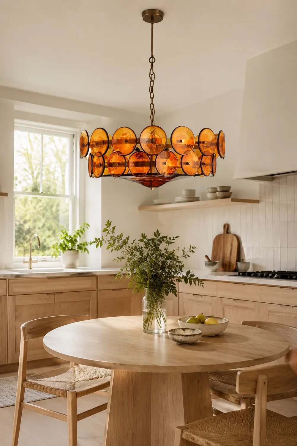 Solaris Disc Murano Chandelier - Lumpaz