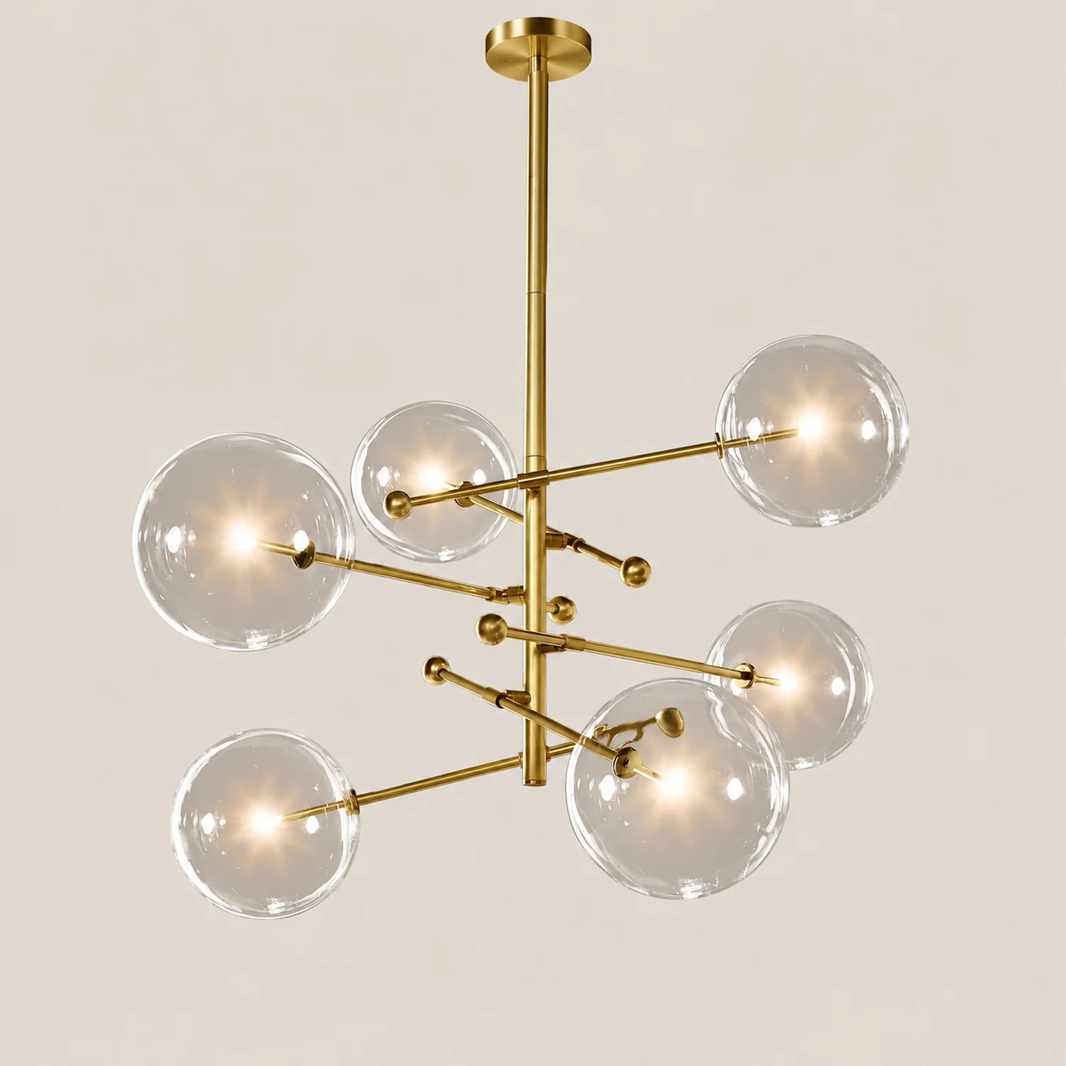 Glass Globe Mobile Chandelier - Lumpaz