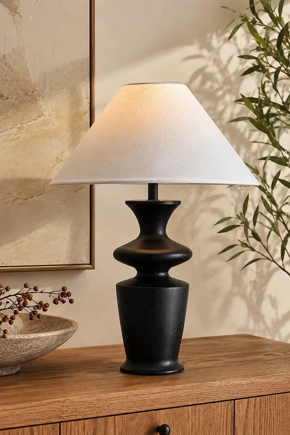 Grace Wood Table Lamp - Lumpaz
