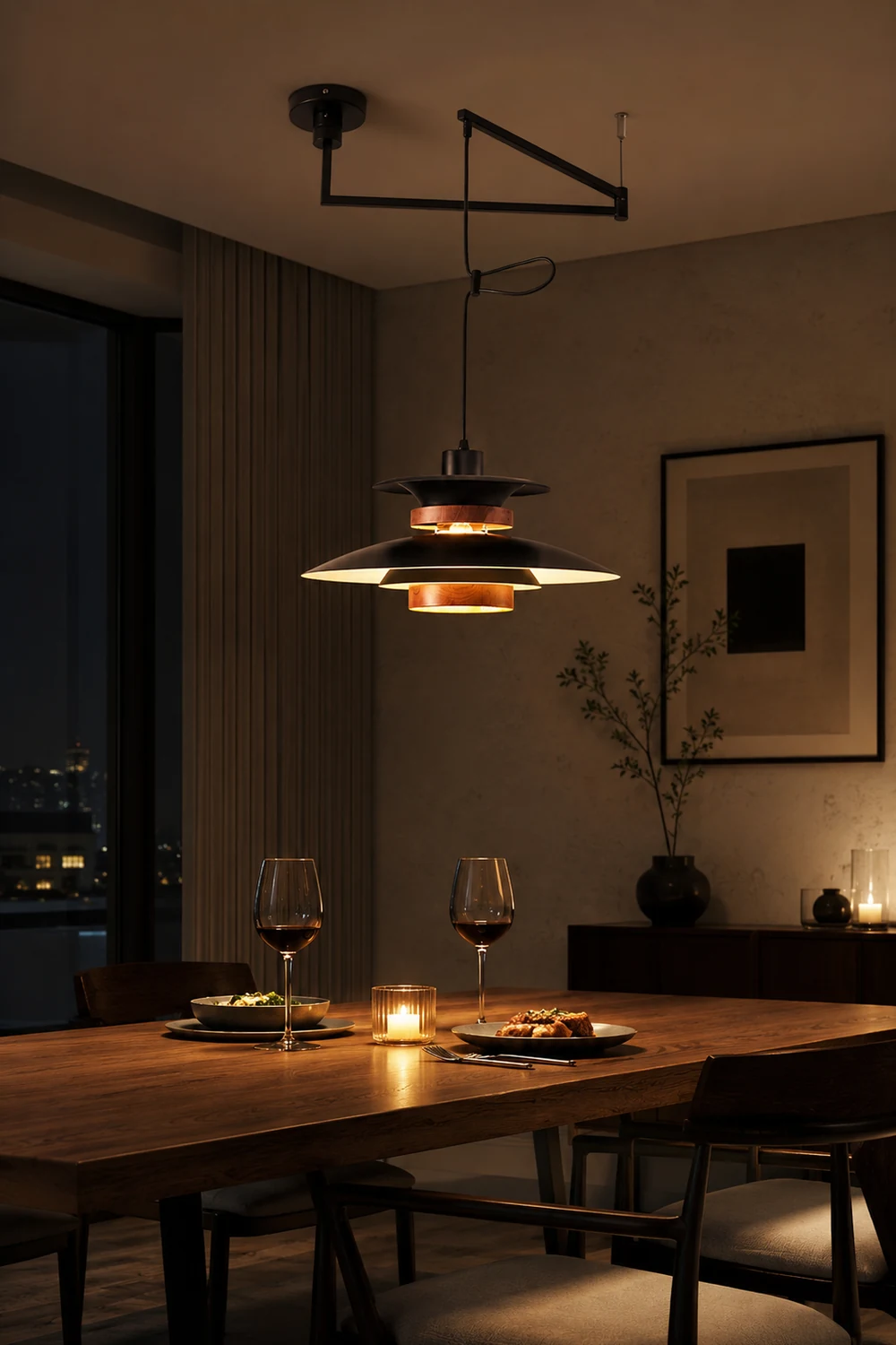 Mercero Swing Arm Pendant Lamp - Lumpaz