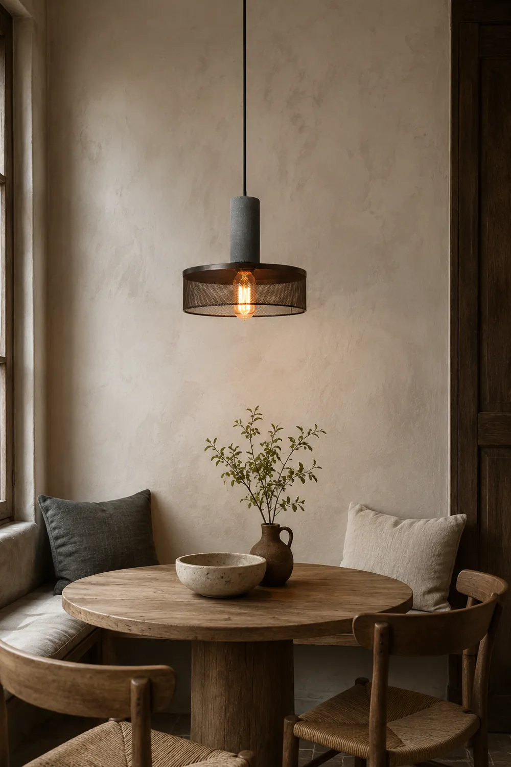 Cement Mesh Pendant Light - Lumpaz