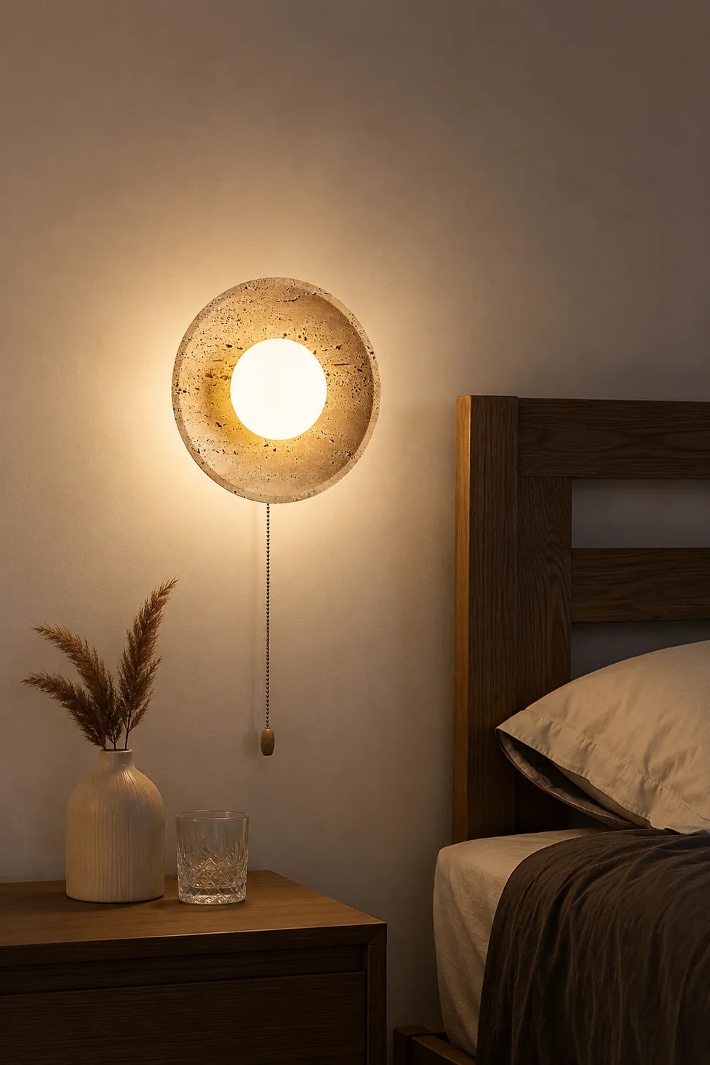 Stone Lunar Eclipse Wall Light - Lumpaz
