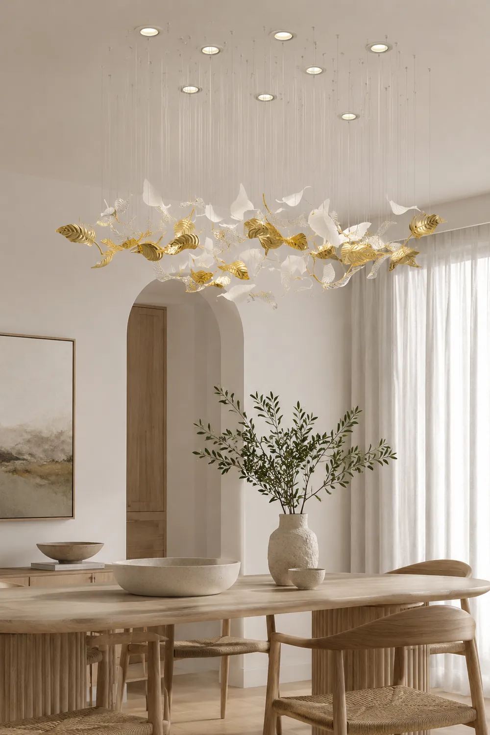 Linden Leaves Chandelier - Lumpaz