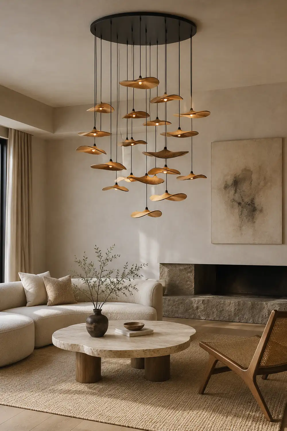 Empty Leaf Chandelier - Lumpaz