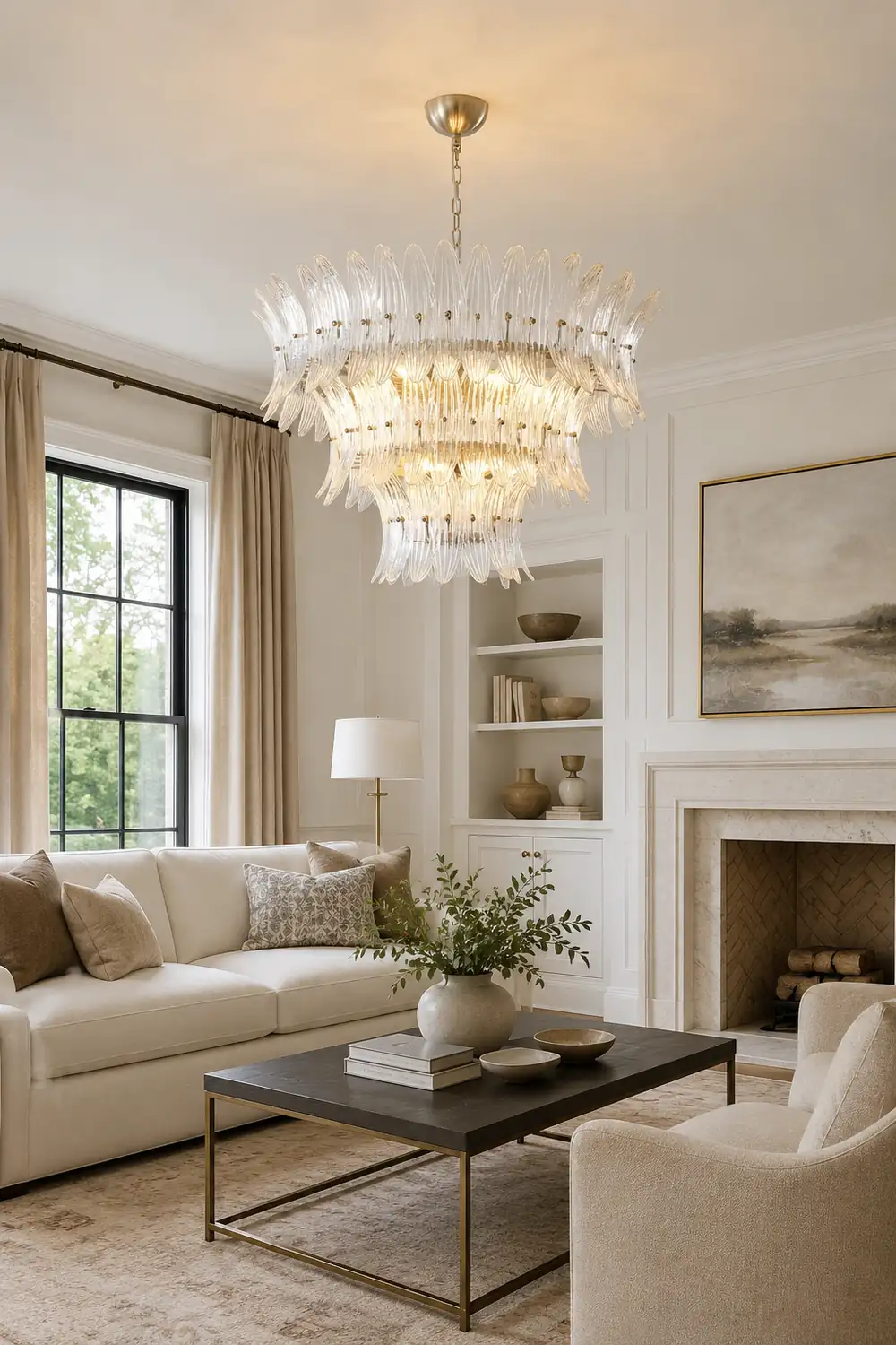 Murano Palmette Chandelier - Lumpaz