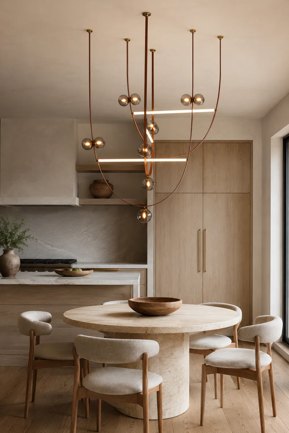 Belt Leather Ball Chandelier - Lumpaz