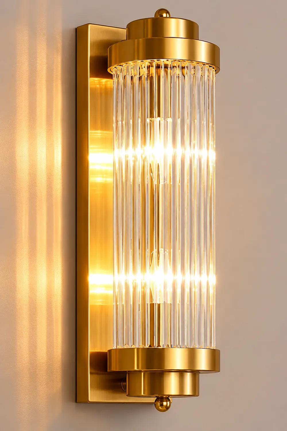 Pillar Offset Plug In Wall Lamp - Lumpaz