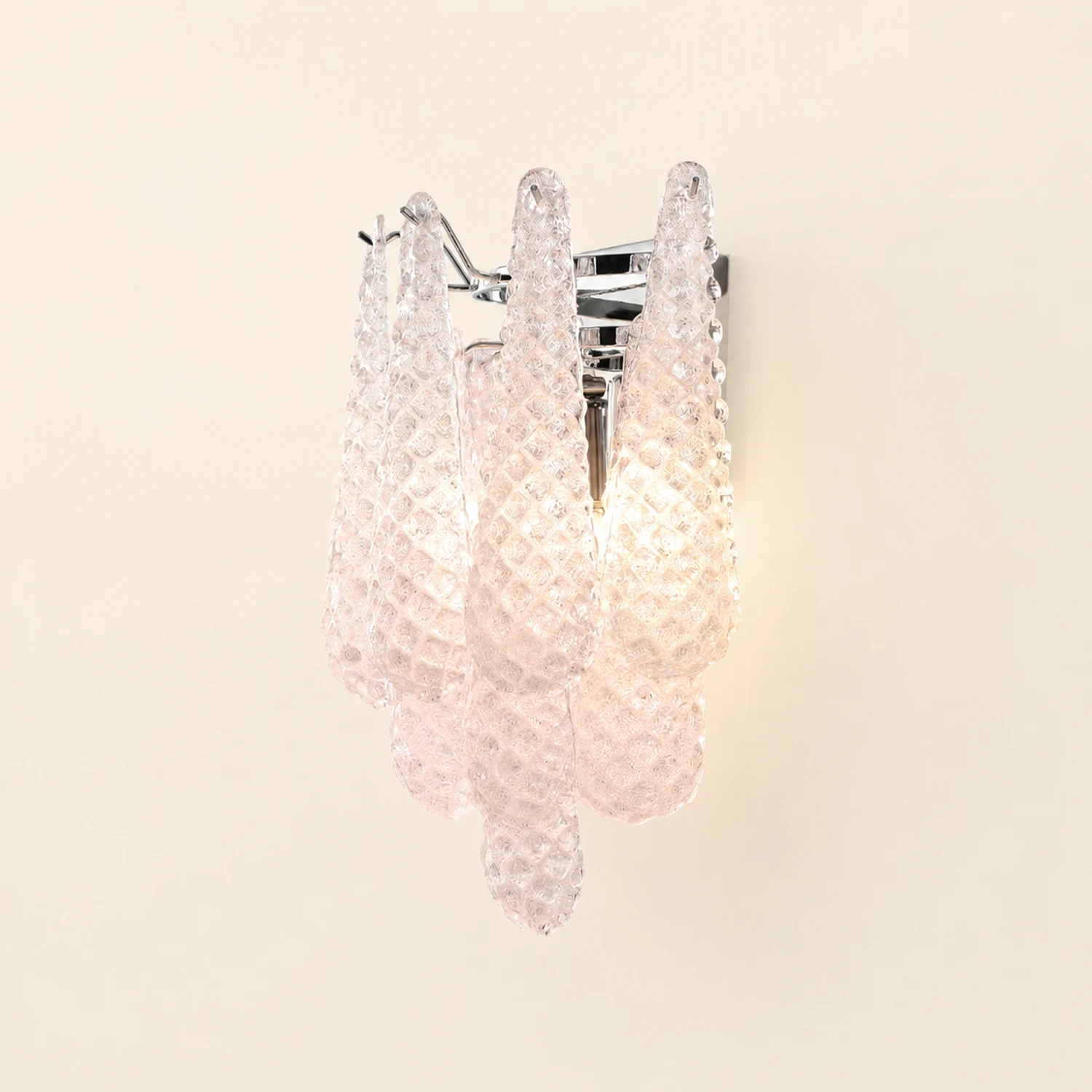 Pink Waffle Wall Sconce - Lumpaz