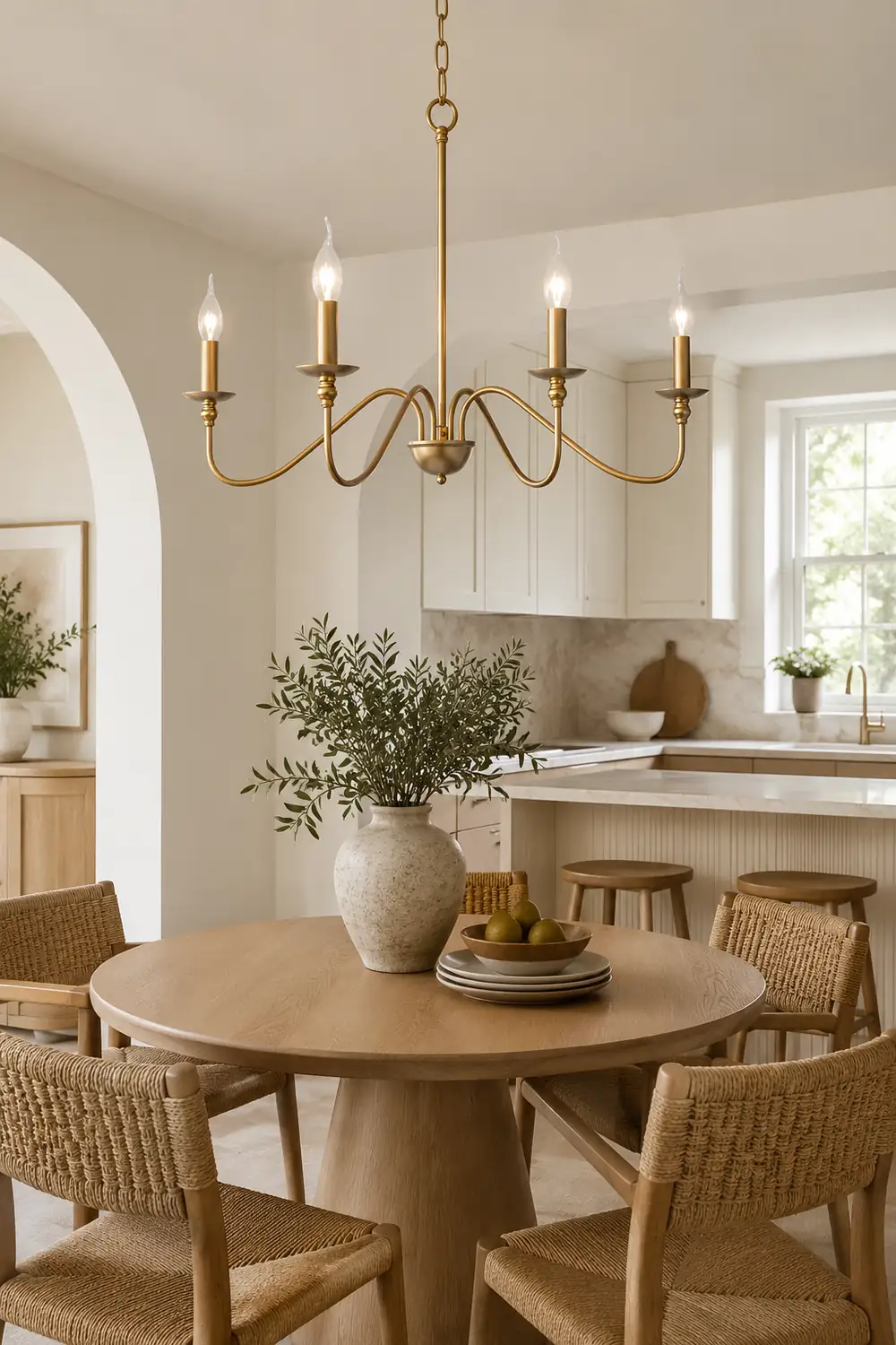 Timeless Gold Candle Chandelier - Lumpaz