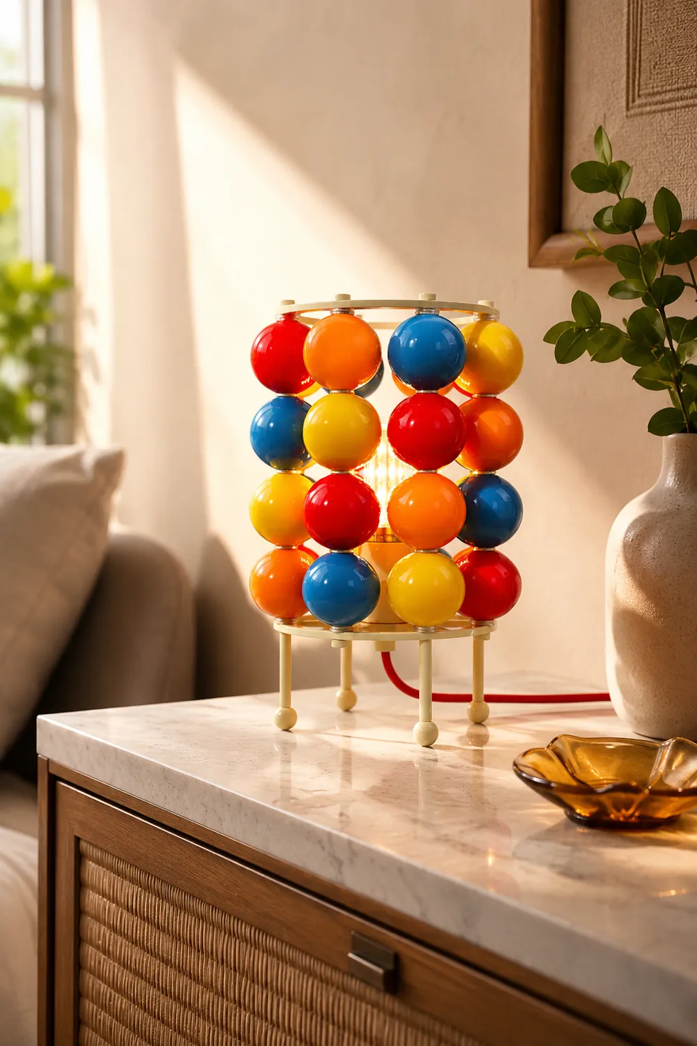 Panton Ball Table Lamp - Lumpaz