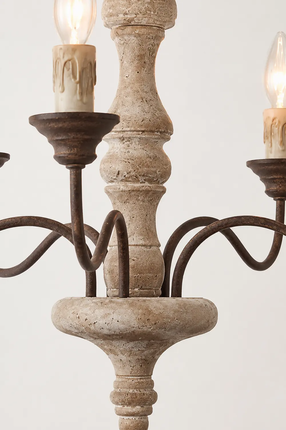 Candlestick Farmhouse chandelier - Lumpaz