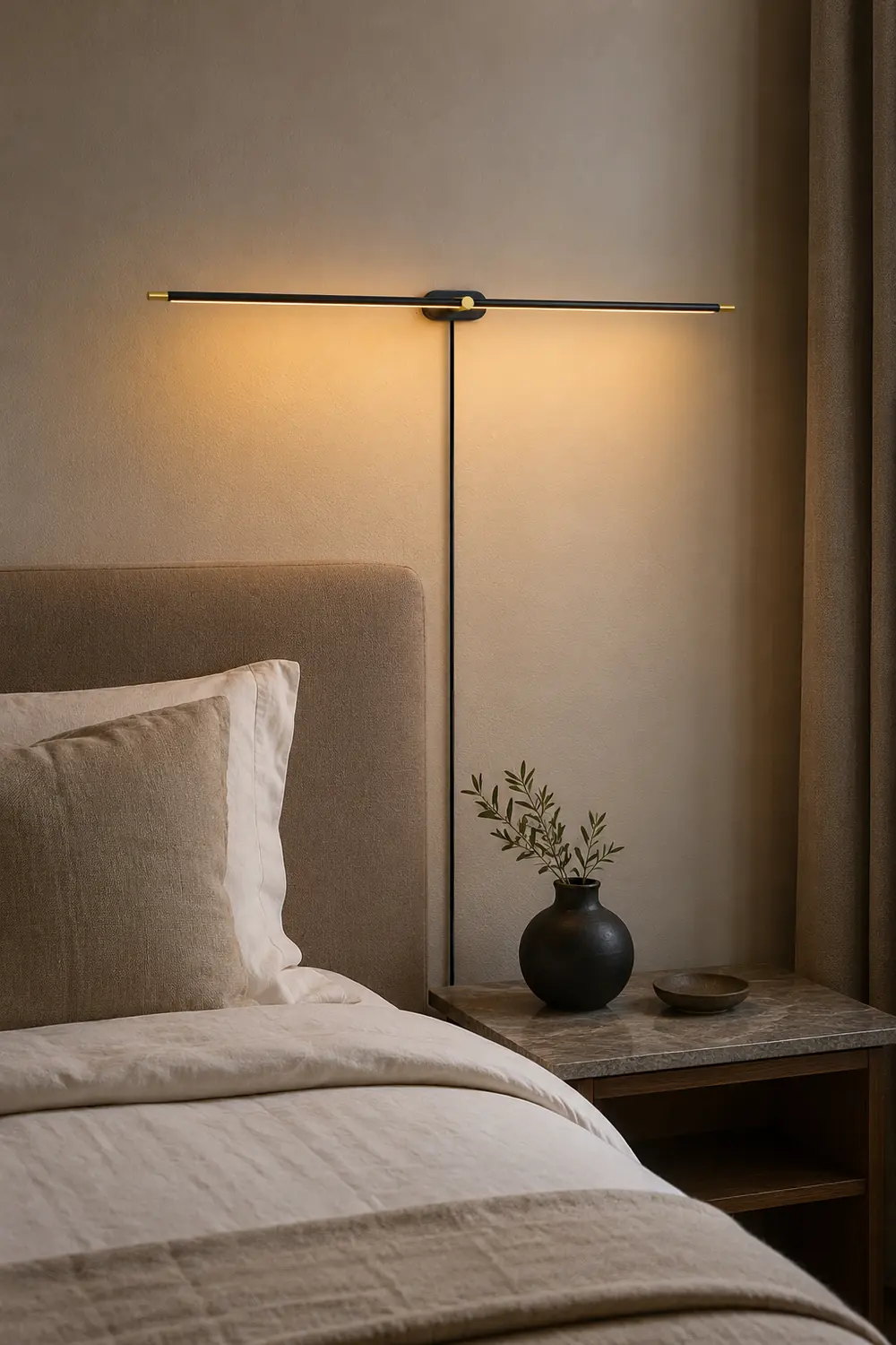 Minimalist Linear Plug-in Wall Lamp - Lumpaz