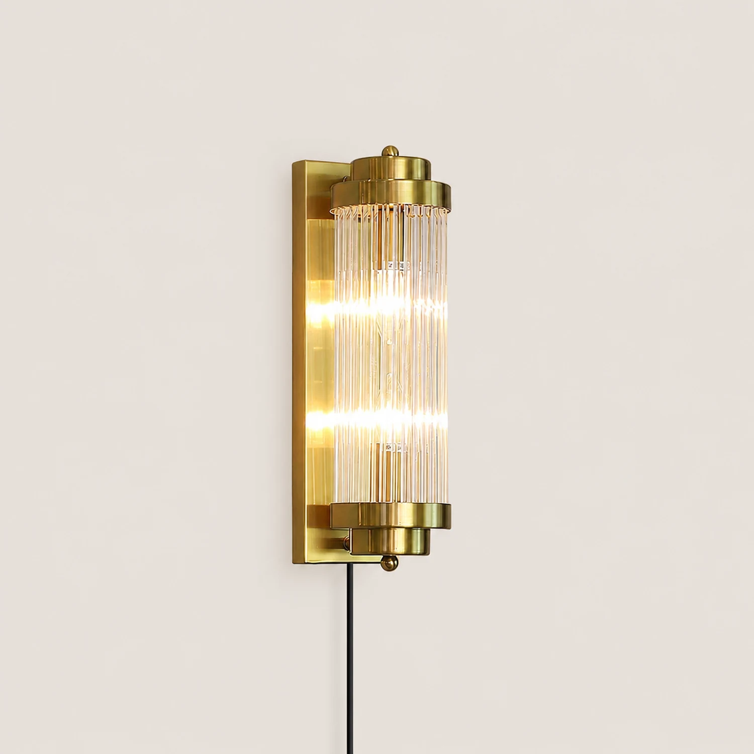 Pillar Offset Plug In Wall Lamp - Lumpaz