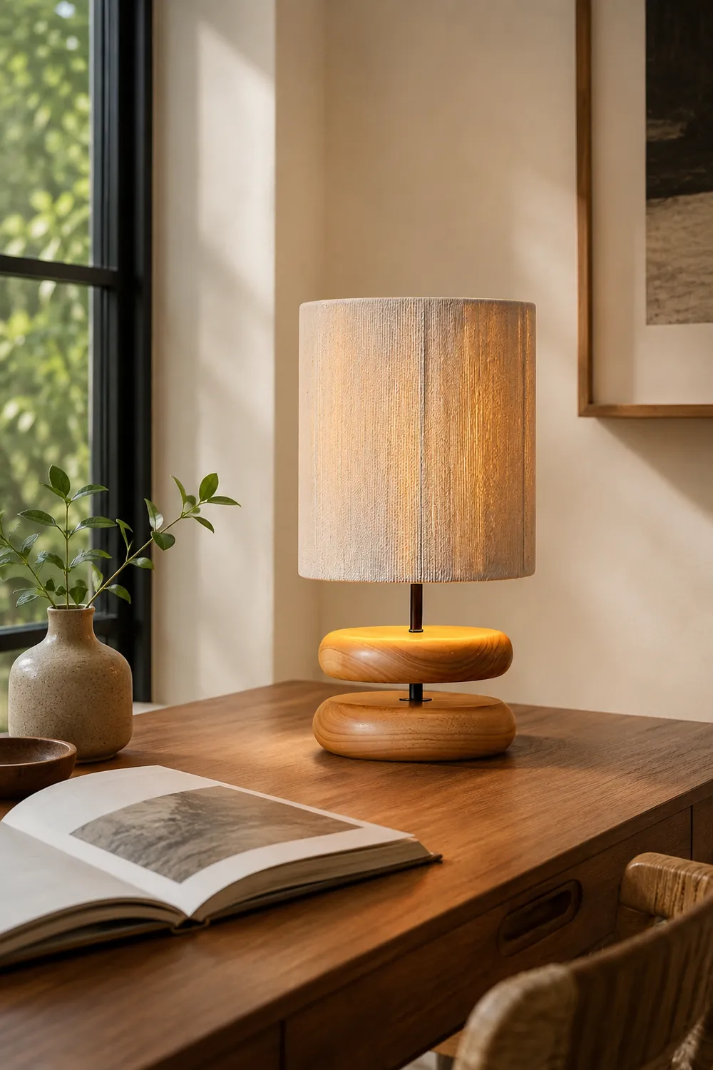 Nora Wood Table Lamp - Lumpaz