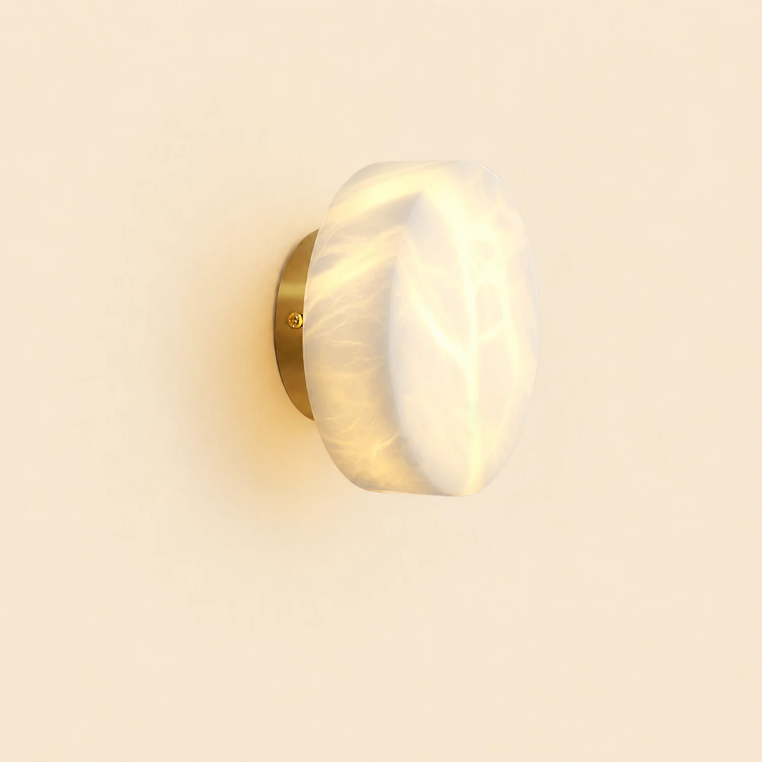 Cylindrical Alabaster Wall Light - Lumpaz