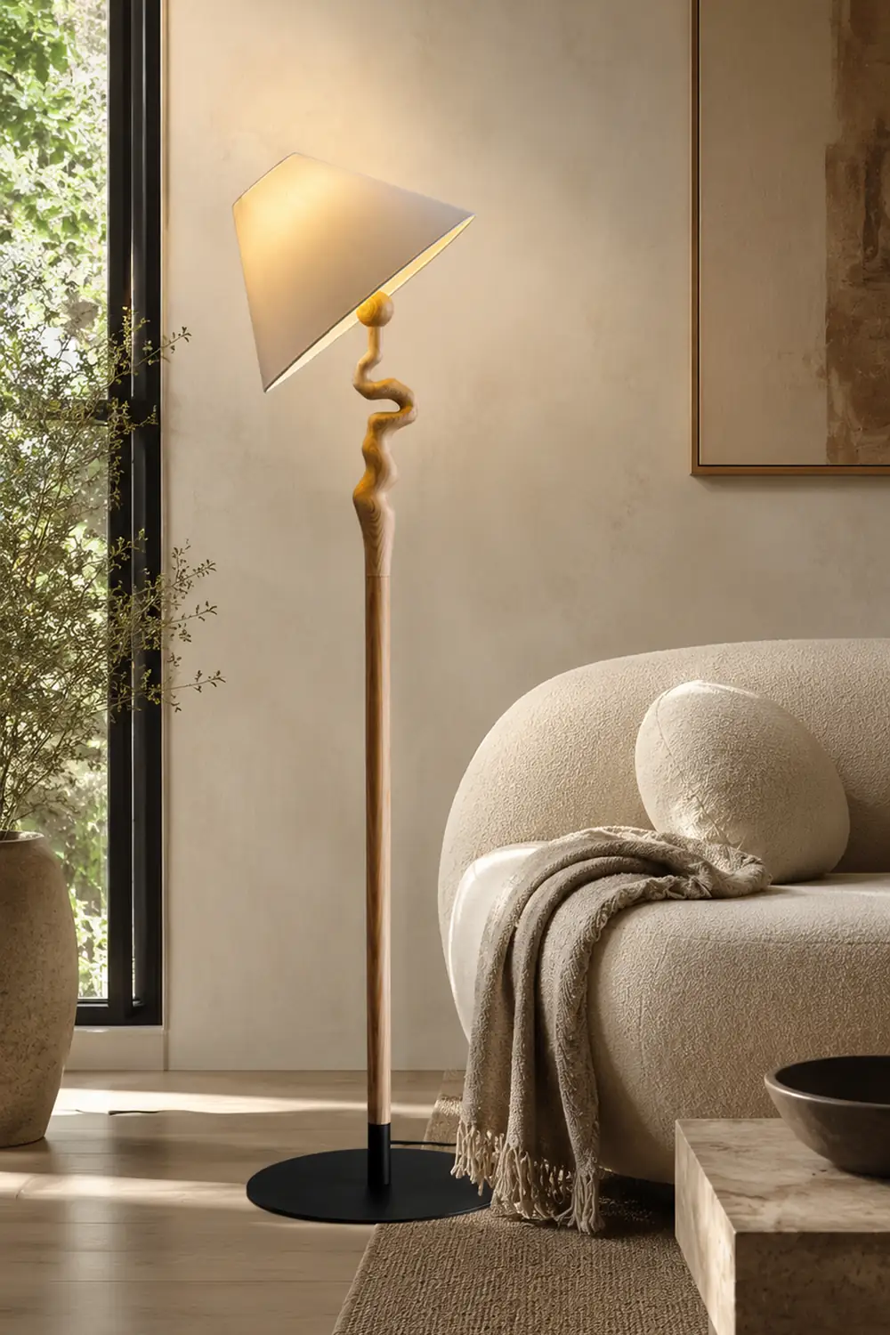 Serpentine Twist Floor Lamp - Lumpaz